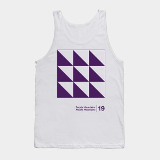 Purple Mountains / Minimal Graphic Design Tribute Tank Top